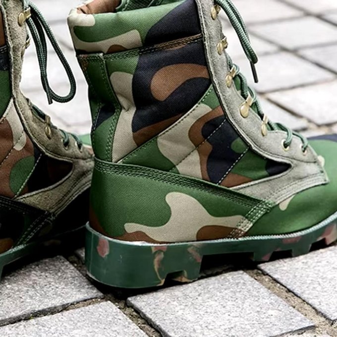 Botas de combate camuflaje Woodland - Imagen 3