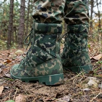 Camouflage combat boots Fleck D