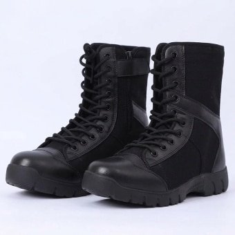Lightweight running tactical boots Black