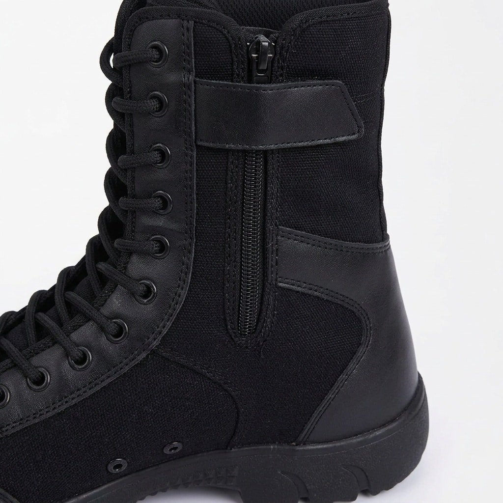 Lightweight running tactical boots Black