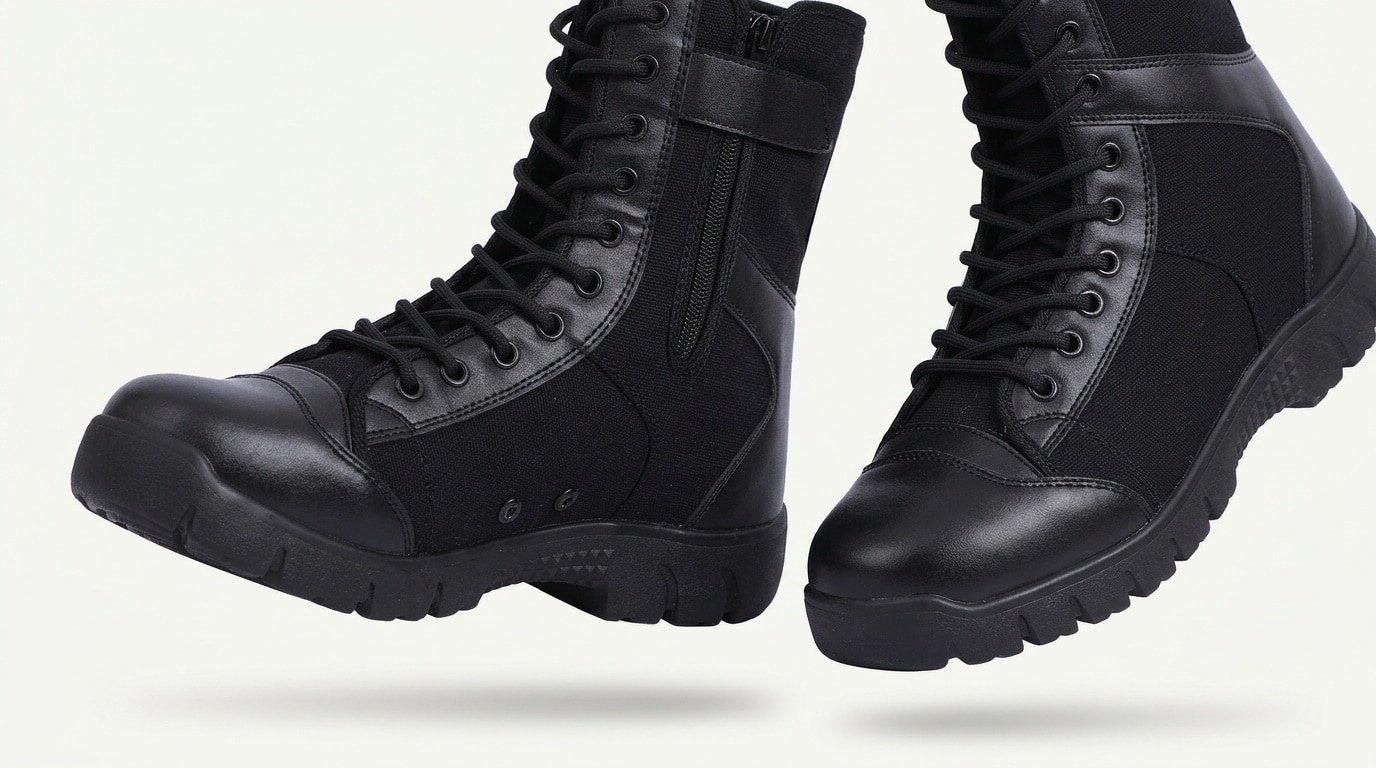 Lightweight running tactical boots Black