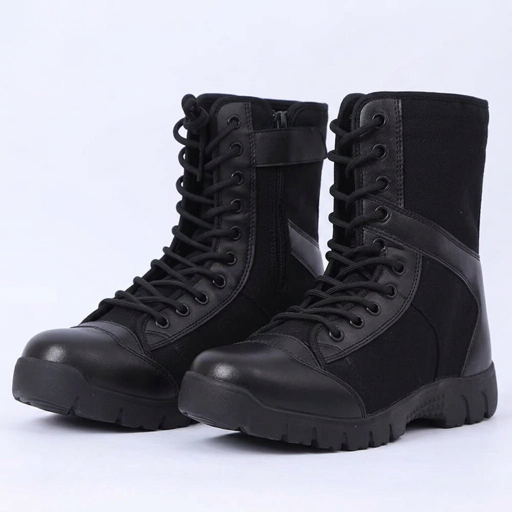 Lightweight running tactical boots Black