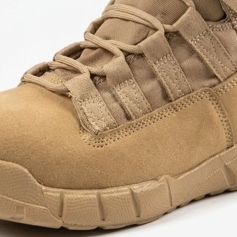 Lightweight Training Boots Faux Suede Desert Tan