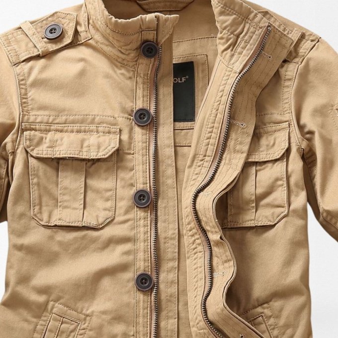 Chaqueta militar M65 caqui - Imagen 2