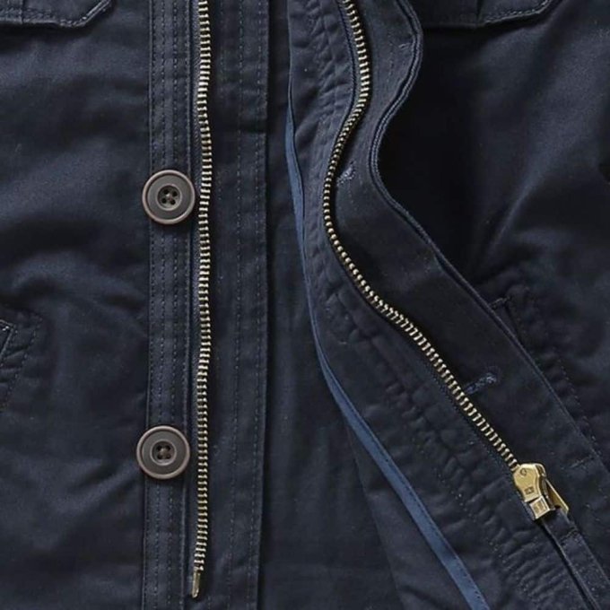 Chaqueta militar M65 azul marino - Imagen 2