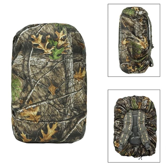Funda impermeable para mochila de caza camuflaje 80L - Imagen 2
