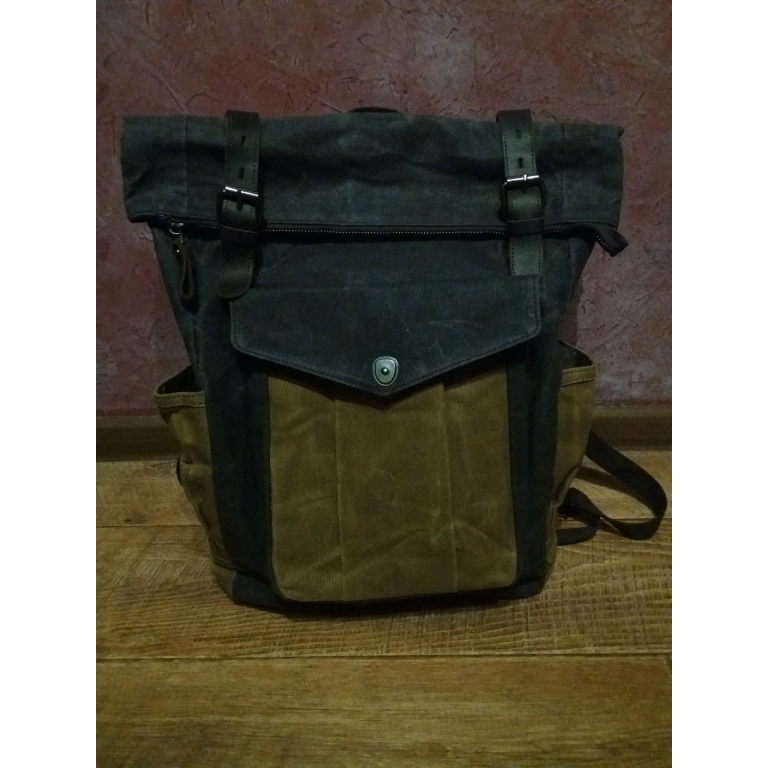 Mochila militar vintage de lona photo review