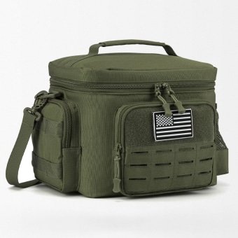 Bolsa térmica de almuerzo verde militar