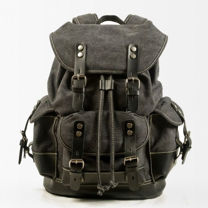 Mochila táctica militar de lona - Imagen 11