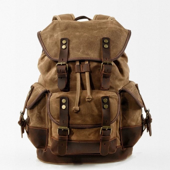 Mochila táctica militar de lona - Imagen 12
