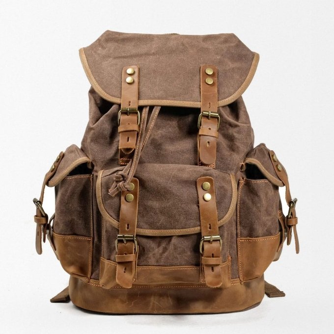 Mochila táctica militar de lona - Imagen 13