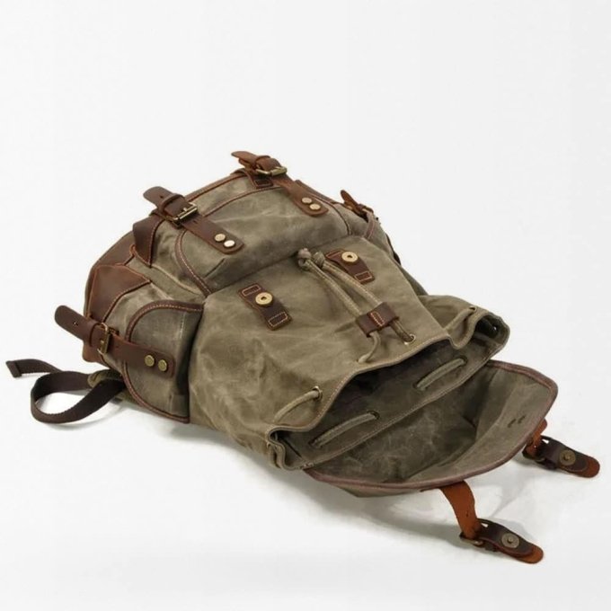 Mochila táctica militar de lona - Imagen 4