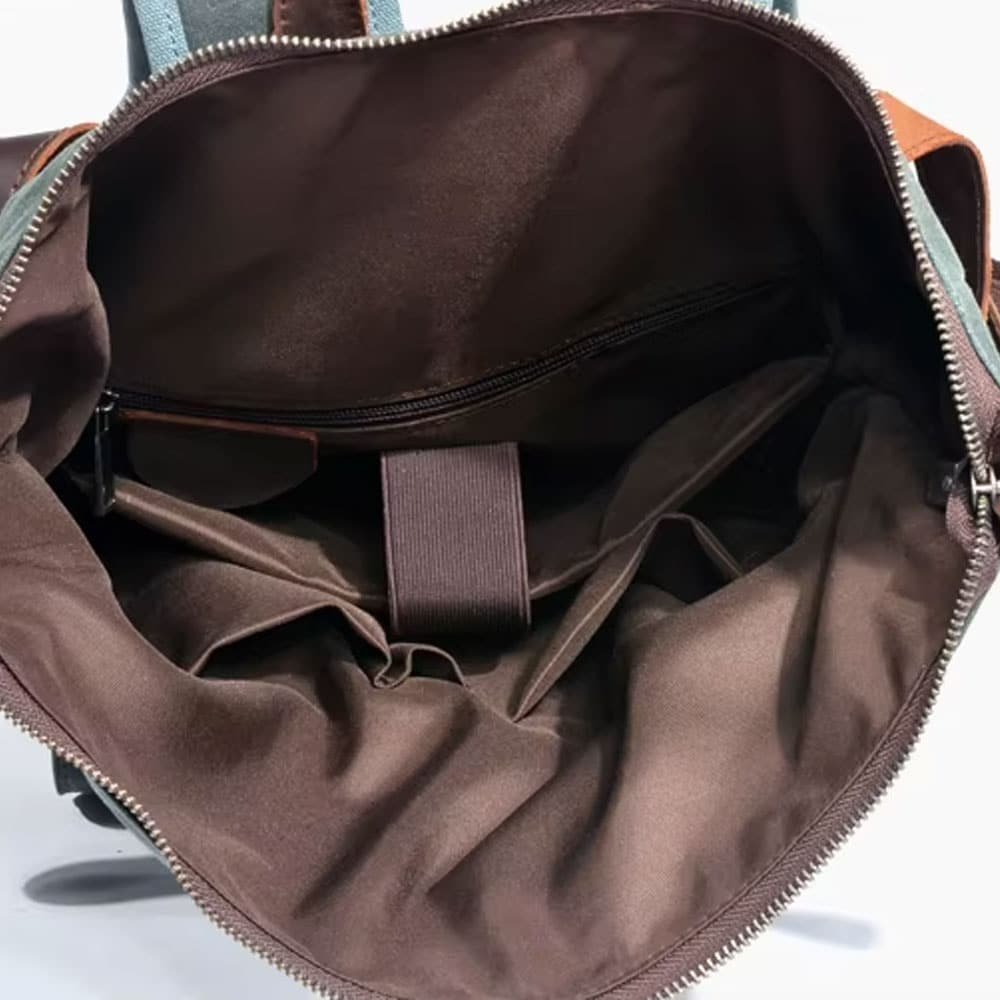 Mochila militar vintage de lona - Imagen 6