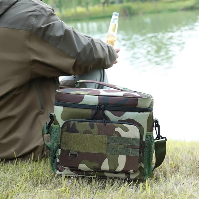 Bolsa térmica táctica camuflaje Woodland - Imagen 4