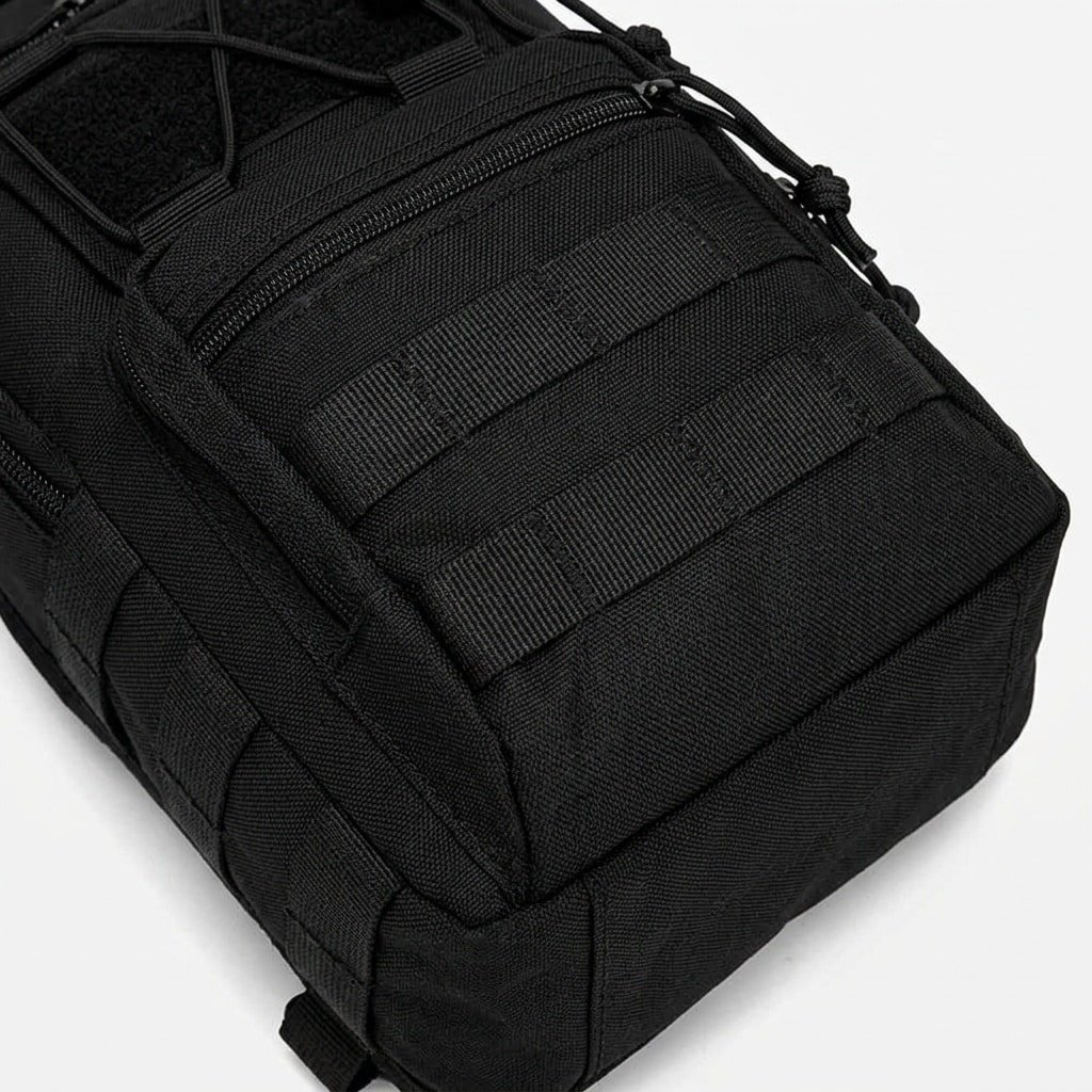 Bolsa táctica de hombro negra - Imagen 3