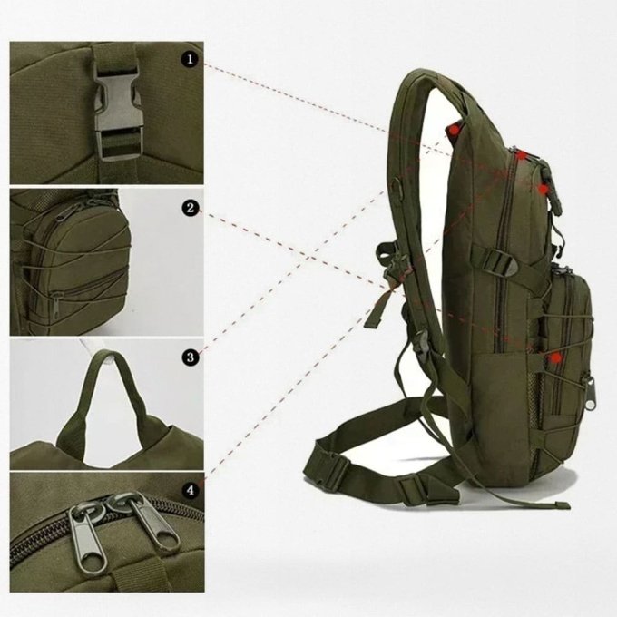 Mochila táctica ligera de 15 L - Imagen 5