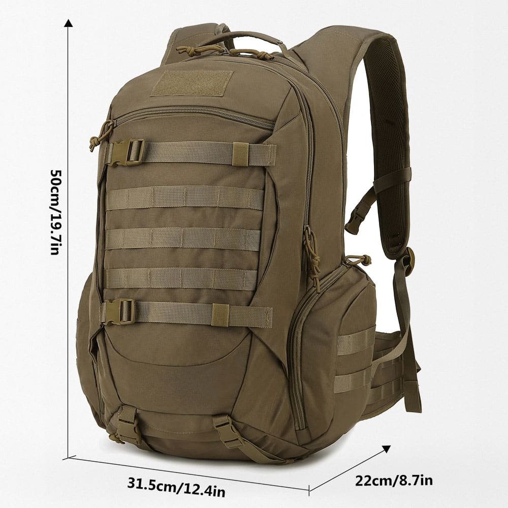 Mochila táctica militar de 35 L con funda impermeable - Imagen 4