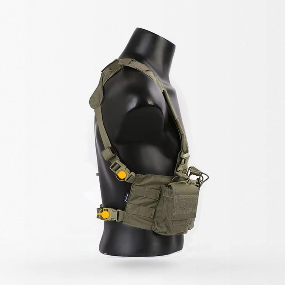 Chaleco táctico de reconocimiento para 4 cargadores - Imagen 3