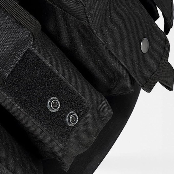 Pechera táctica negra para 8 cargadores AK - Imagen 10