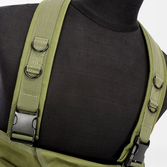 Chest rig para AK de 8 cargadores verde oliva - Imagen 6