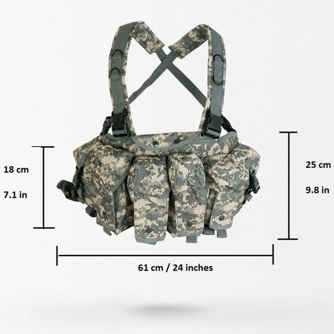 Chest rig UCP para 8 cargadores AK - Imagen 2