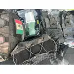 Set de rodilleras y coderas tácticas negras photo review