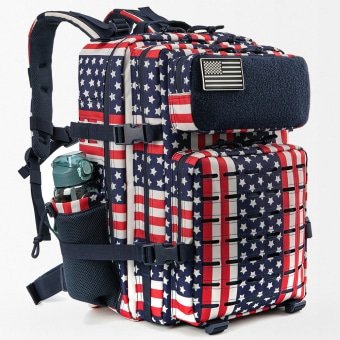 Mochila táctica 50 L con bandera de EE. UU.