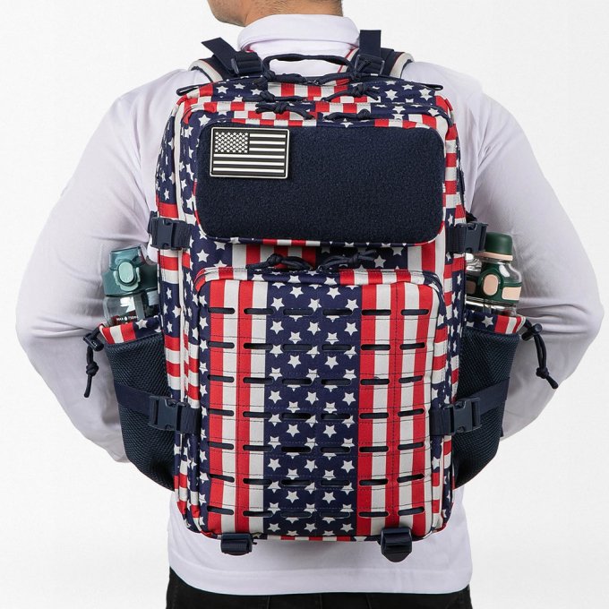 Mochila táctica 50 L con bandera de EE. UU. - Imagen 5