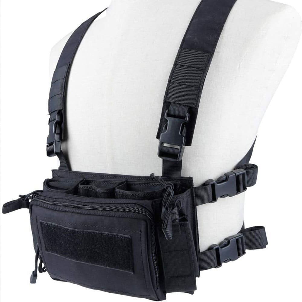 Micro chest rig táctico negro D3CRM - Imagen 2