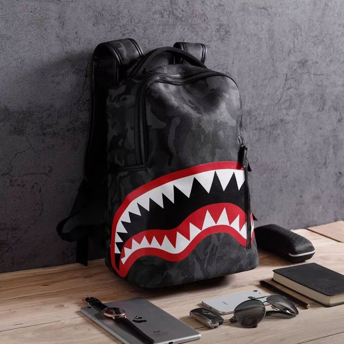 Mochila táctica de cuero camuflada - Imagen 2