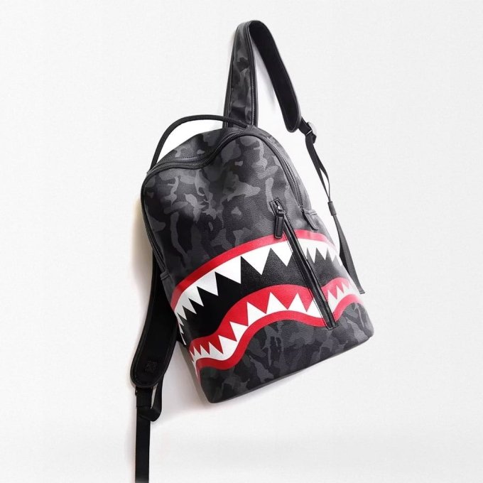 Mochila táctica de cuero camuflada - Imagen 3