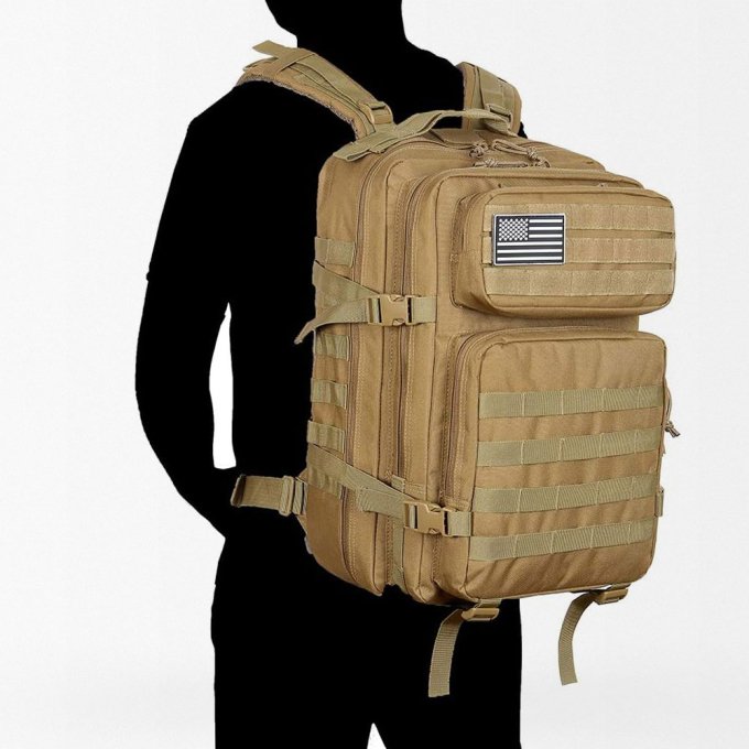 Mochila táctica coyote de 45 L - Imagen 6