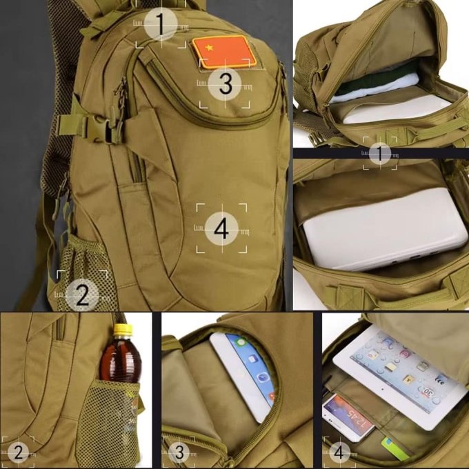 Mochila táctica EDC 25L - Imagen 4