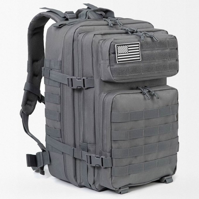 Mochila táctica MOLLE 45 L gris