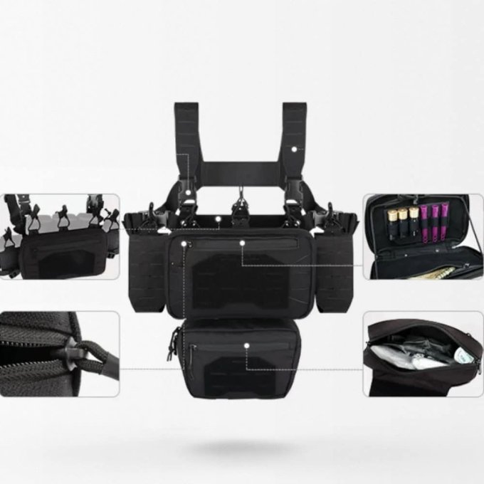 Pechera MOLLE YKD con corte láser - Imagen 3