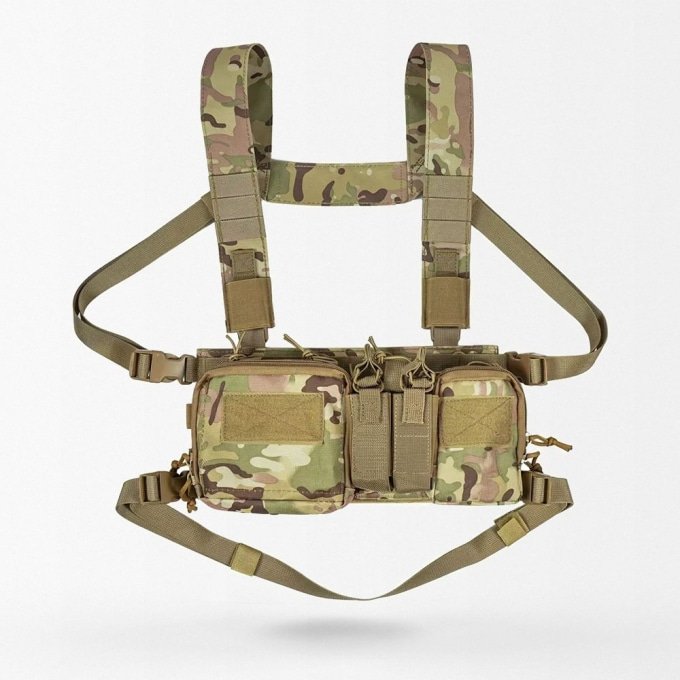 Pechera táctica ligera Multicam