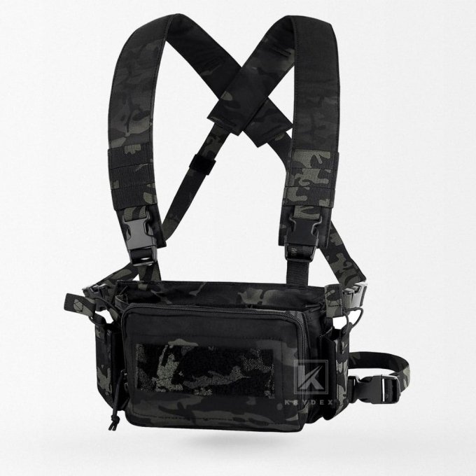Pechera táctica micro Multicam Black D3CRM