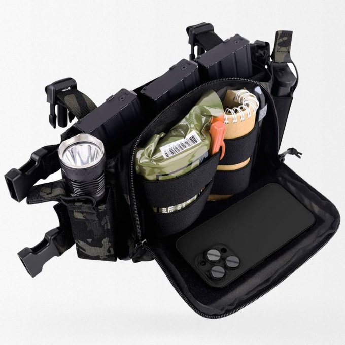 Pechera táctica micro Multicam Black D3CRM - Imagen 7