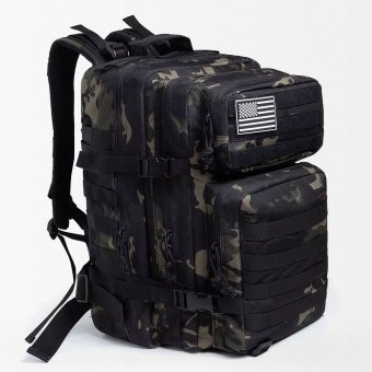 Mochila táctica 45 L camuflaje Multicam negra