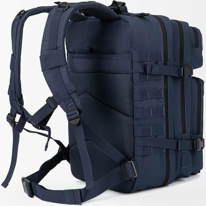 Mochila táctica MOLLE de 45 L azul marino - Imagen 3