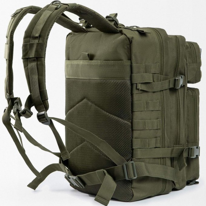 Mochila táctica verde oliva 45 L - Imagen 4
