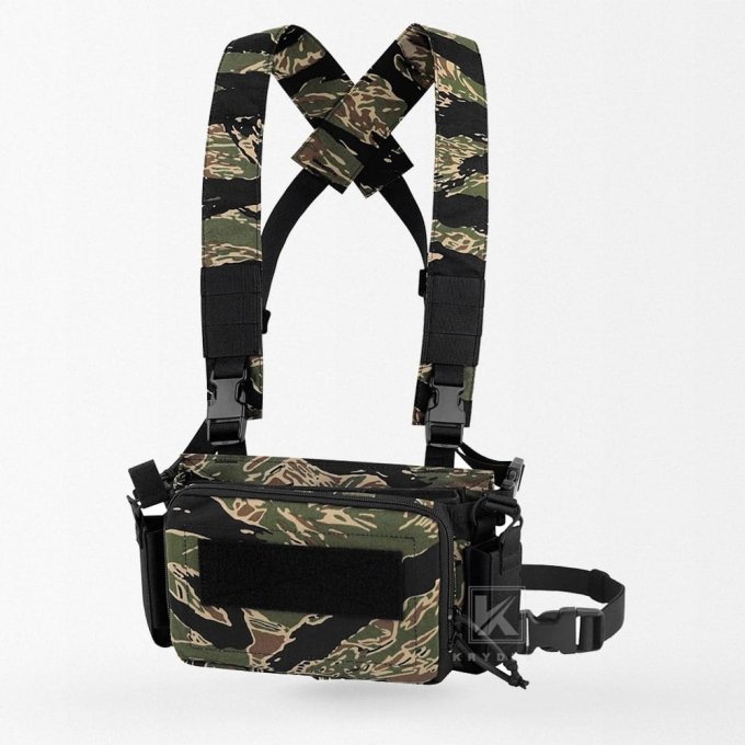 Micro chaleco portapecho Tiger Stripes D3CRM