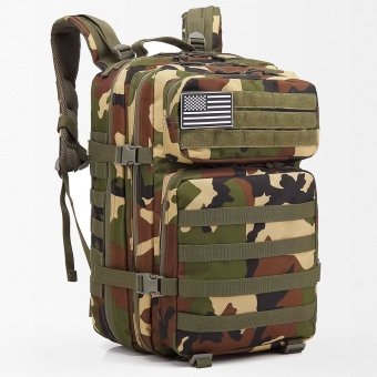 Mochila táctica camuflaje Woodland 45 L