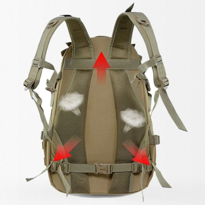 Mochila táctica militar 40 L con tirantes en Y - Imagen 4
