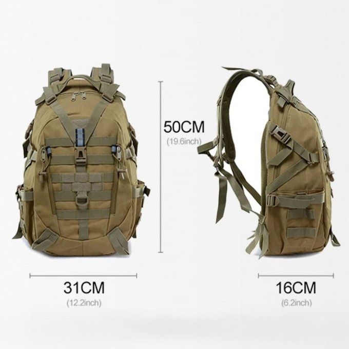 Mochila táctica militar 40 L con tirantes en Y - Imagen 5