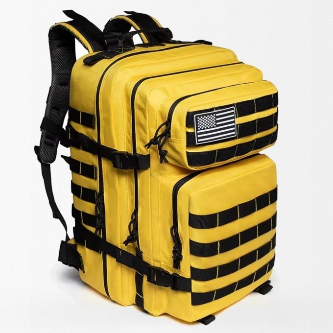 Mochila táctica amarilla 45 L