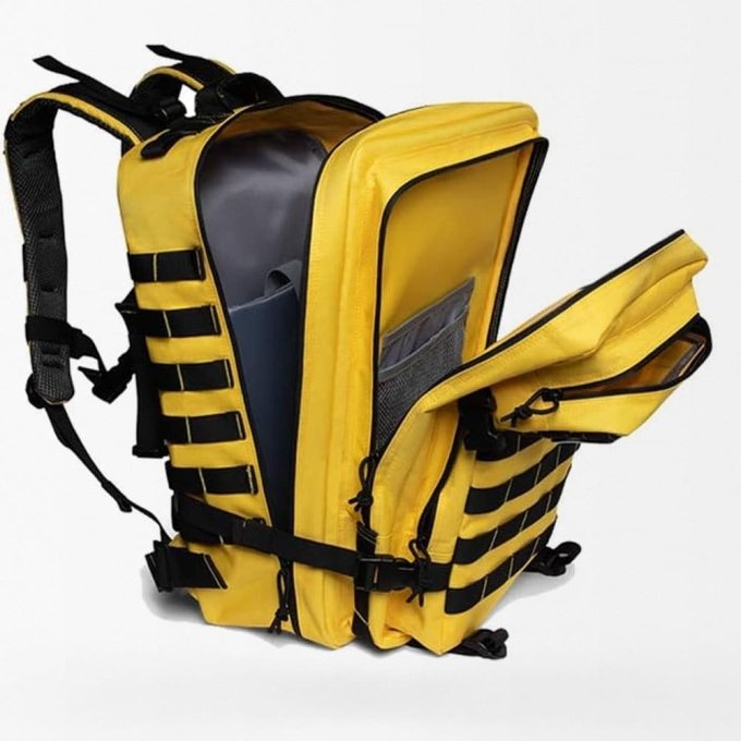 Mochila táctica amarilla 45 L - Imagen 2