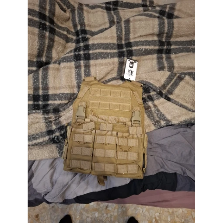 Chaleco portaplacas táctico con portacargadores photo review