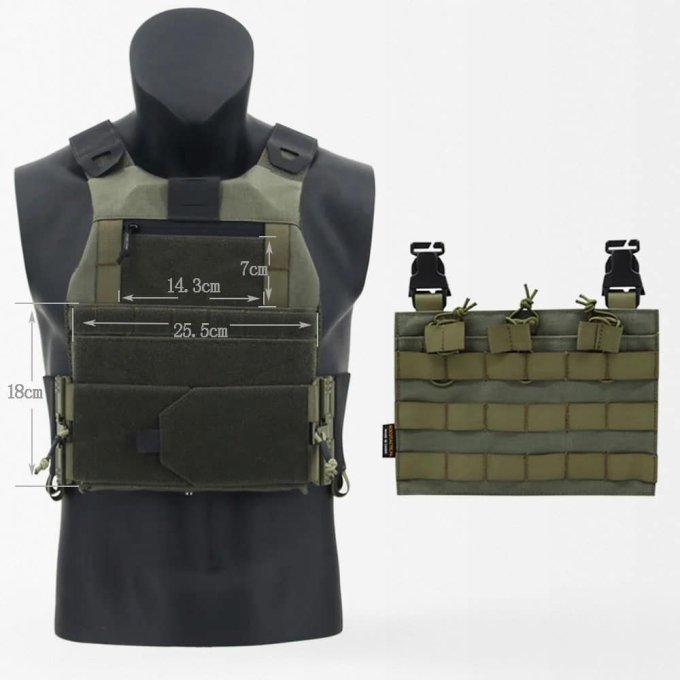 Chaleco portaplacas FCSK para Airsoft - Imagen 4
