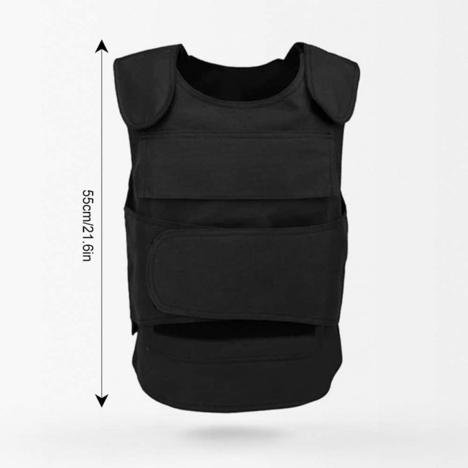 Chaleco portaplacas ocultable negro - Imagen 5